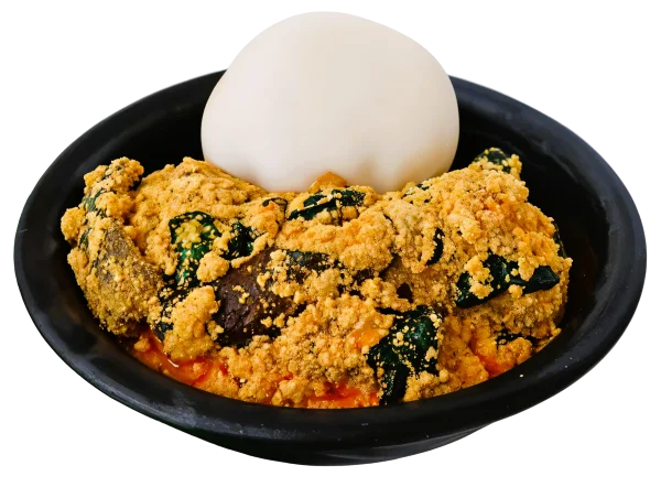 Egusi and Fufu Meal, Nigerian dish from Fork in Nigeria