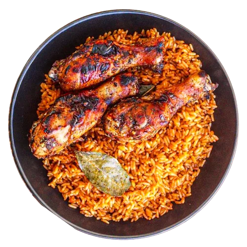Jollof Rice & Chicken, Nigerian dish from Fork in Nigeria